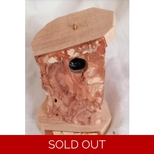 34A Miniature One Of A Kind Birdhouse Ornament