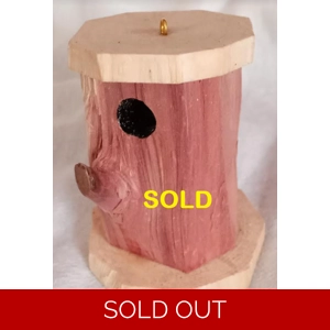 36A Miniature One Of A Kind Birdhouse Ornament