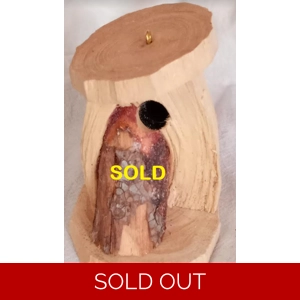 37A Miniature One Of A Kind Birdhouse Ornament