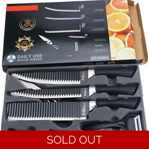 6 Piece Kitchen Knife Set