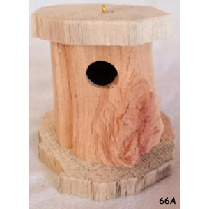 66A Miniature One Of A Kind Birdhouse Ornament