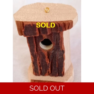 68A Miniature One Of A Kind Birdhouse Ornament