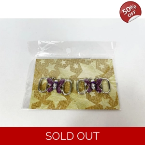 Lot Of 40 Butterfly Metal Shoe Lace Charm Sets