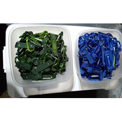 8 Carabiner Spring Clip Keychains with Straps