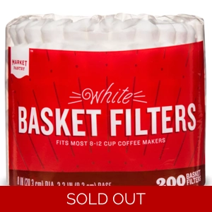 800 White Basket Coffee Filters
