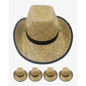 36 Woven Straw Cowboy Hats