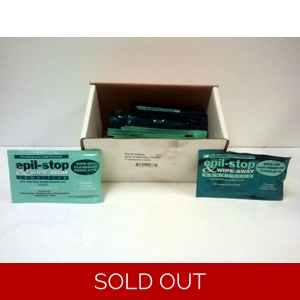 Epil-Stop Wipe-On and Wipe-Away Hair Remover Cloth Towelet..