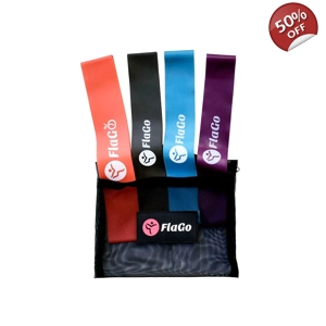 FlaGo Fitness 4 Pack Resistance Bands