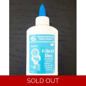 School Supply - White Glue - Washable 4 Oz