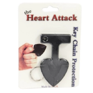 Heart Attack Self Defense Key Chain ATTACKER BEWARE
