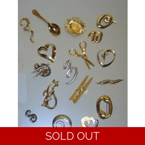 Assorted Quality Jewelry Silver & Gold Tone (Fashion Pins)