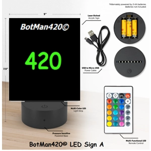 BotMan420© LED Sign