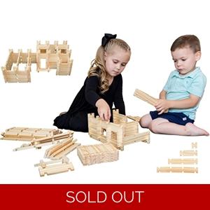 Freedom Logs Wood Toy Building Blocks
