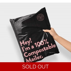 100% Compostable Biodegradable Black Mailers (15