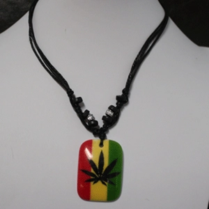 Rastafarian Pot Leaf Necklace
