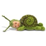 Anne Geddes 579171 Green Snail 9 inch Plush Baby Doll