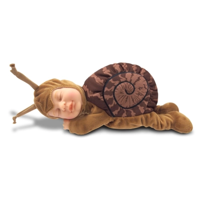 Anne Geddes 579168 Brown Snail 9 inch Plush Baby Doll