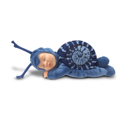 Anne Geddes 579170 Blue Snail 9 inch Plush Baby Doll