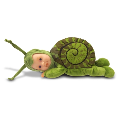 Anne Geddes 579171 Green Snail 9 inch Plush Baby Doll