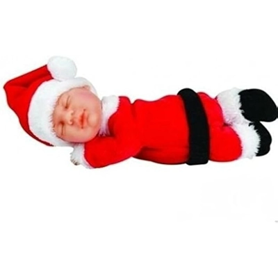 Anne Geddes Baby Santa 9 inch Doll - Christmas Babies Collection