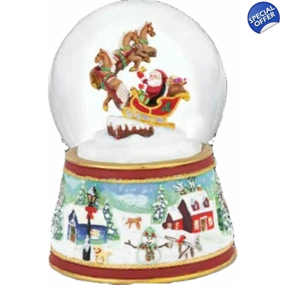Breyer 700242 Santa's Sleigh Musical Globe