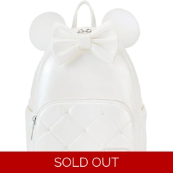 Loungefly Disney Minnie Mouse White Wedding Backpack