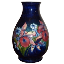 Moorcroft Pottery - Orchids & Spring Flowers 15 inch Vase ..