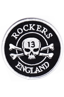 Rockers England Original Logo Embroidered Patch - Free UK P&P