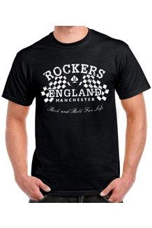 T-Shirt, Rockers England, 1st Past The Chequered Flags. UK P&P Included T-Shirt, Rockers England, 1st Past The Chequered Flags. UK P&P Included