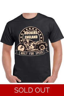 Rockers England Built For Speed T Shirt UK P&P F..