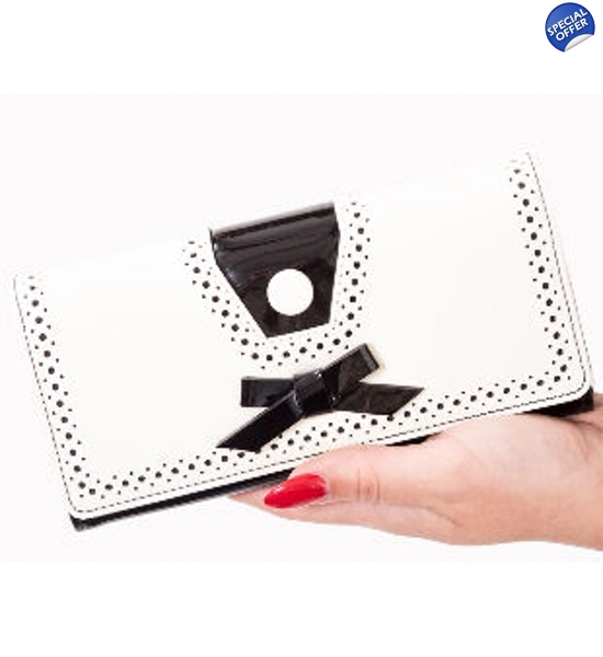 Cool White and Black Wallet/Purse, UK P&P Included Cool White and Black Wallet/Purse, UK P&P Included