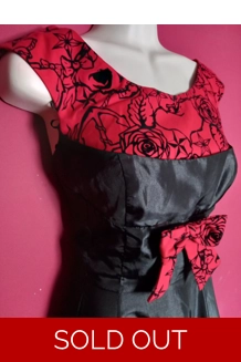 Velvet Satin Swing Dress