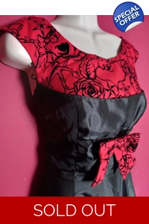 Velvet Satin Swing Dress