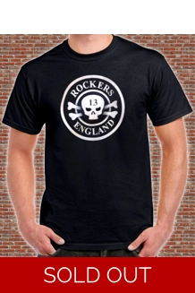 T-Shirt, Rockers England Classic Logo. UK P&P In..