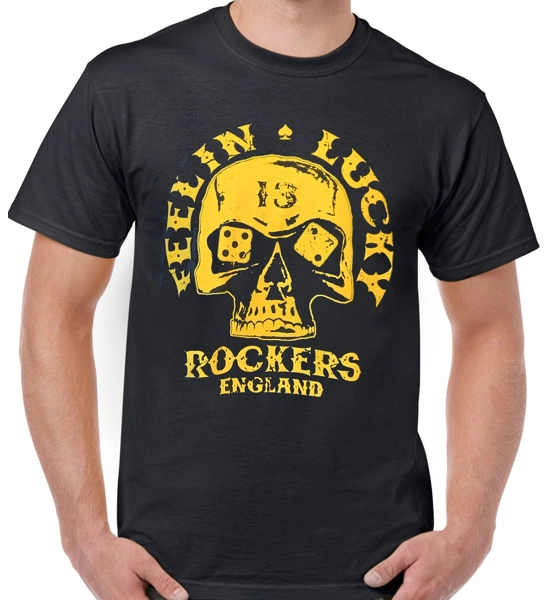 Rockers England "Feelin' Lucky" T Shirt - UK P&P Included Rockers England "Feelin' Lucky" T Shirt - UK P&P Included