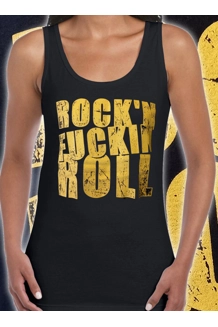 Womens Rock'n'Fuckin Roll sleeveless vest top - UK P&P Included Womens Rock'n'Fuckin Roll sleeveless vest top - UK P&P Included