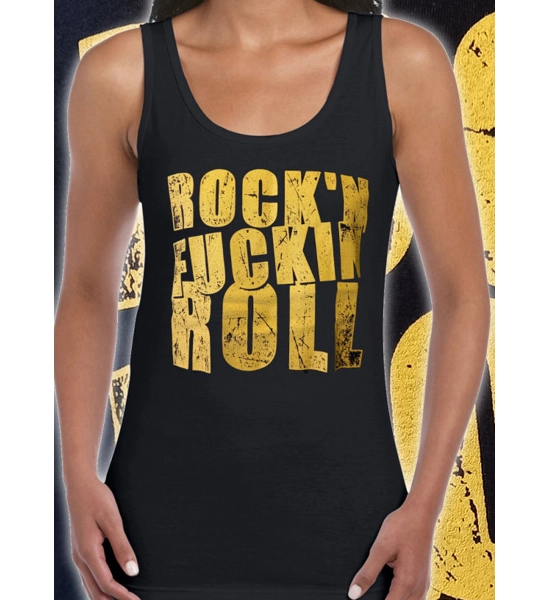Womens Rock'n'Fuckin Roll sleeveless vest top - UK P&P Included Womens Rock'n'Fuckin Roll sleeveless vest top - UK P&P Included