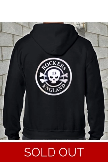 Rockers England Classic Original Logo Zip fronte..