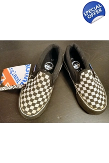 Underground Check Slip Ons. UK P&P Included