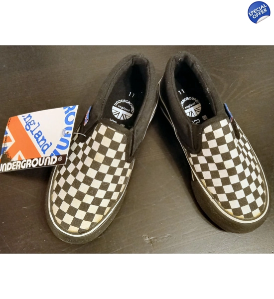 Underground Check Slip Ons. UK P&P Included