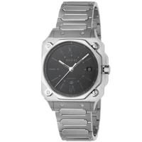 Gucci G-Flat Ya166401 Silver Stainless Steel W..