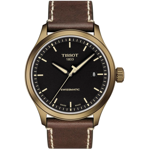Tissot T1164073605100 Men's Brown Leather Watches