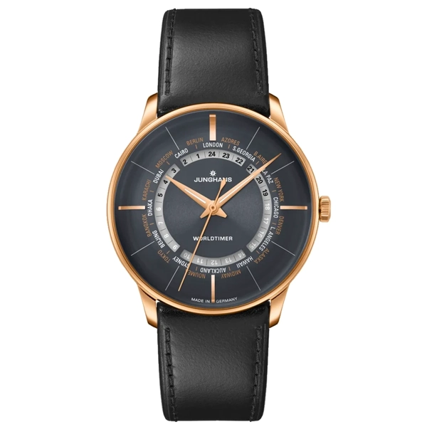 Junghans Meister Worldtimer Men's Black Watch 27/5013.02