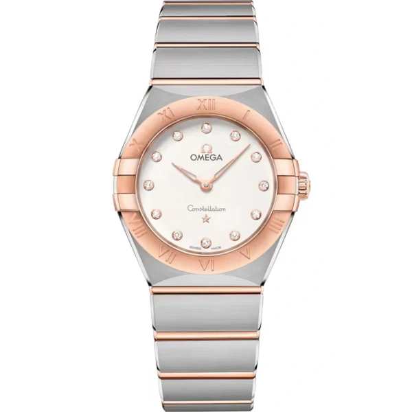 Omega Constellation 131.20.28.60.52.001 Silver Stainless Steel & Gold Watches for Women