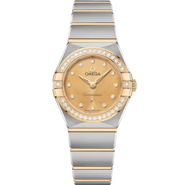 Omega Constellation 131.25.25.60.58.001 Silver Stainless Steel & Gold Watches for Women