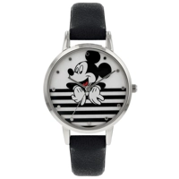 Disney MK5089 Stainless Steel Case Leather Str..