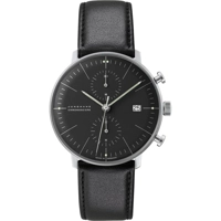Junghans Max Bill Chronoscope Men's Black Watc..