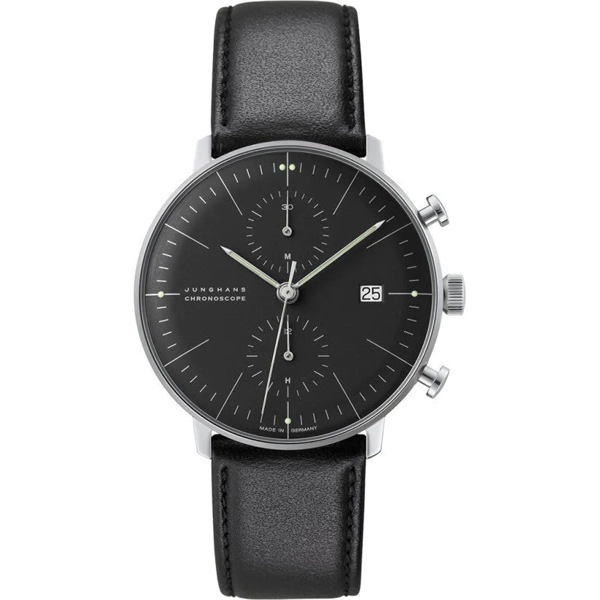 Junghans Max Bill Chronoscope Men's Black Watch 27/4601.04