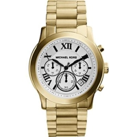 Michael Kors Cooper Chronograph White Dial Gol..