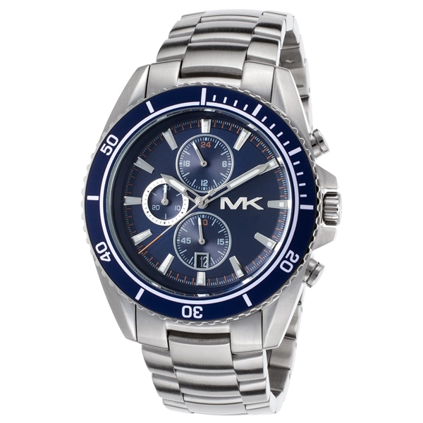 Michael Kors JetMaster Chronograph Blue Dial Mens Watch MK8354